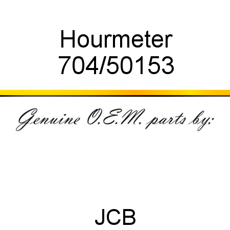 Hourmeter 704/50153