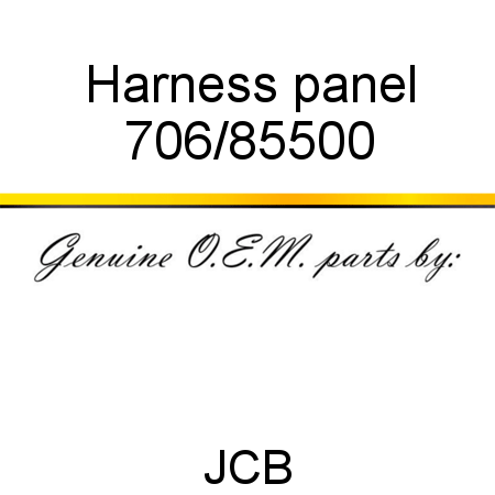 Harness, panel 706/85500