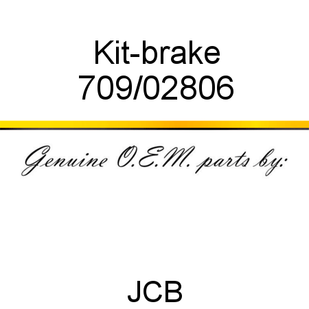 Kit-brake 709/02806
