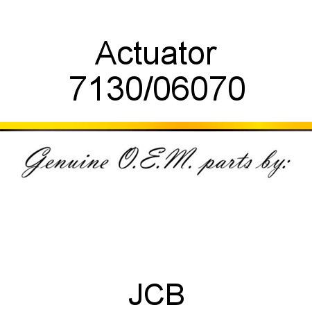 Actuator 7130/06070
