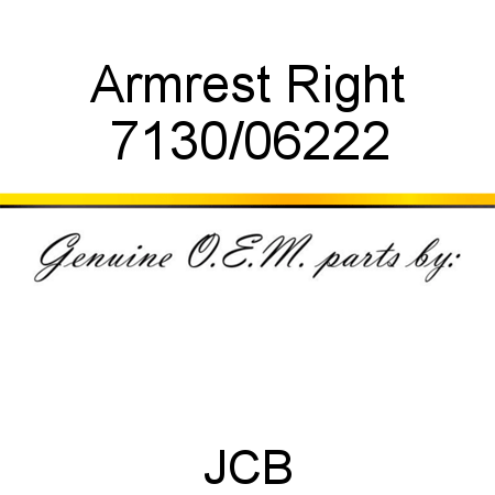 Armrest, Right 7130/06222