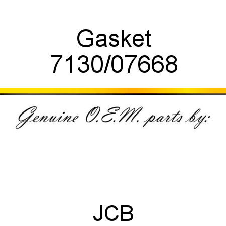 Gasket 7130/07668