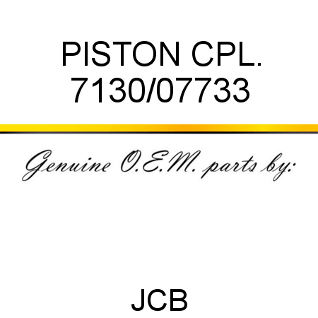 PISTON, CPL. 7130/07733
