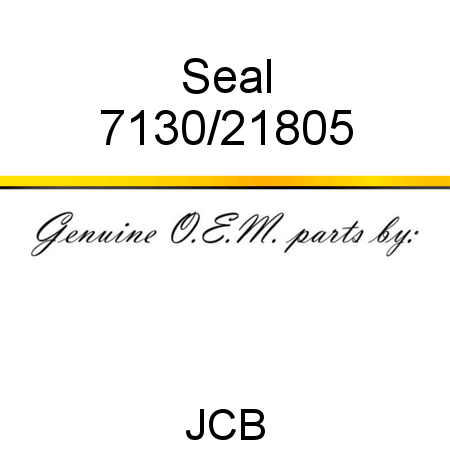 Seal 7130/21805