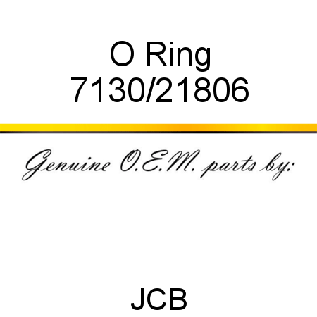 O Ring 7130/21806