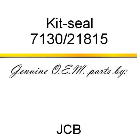 Kit-seal 7130/21815