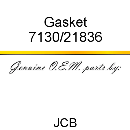 Gasket 7130/21836