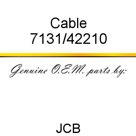 Cable 7131/42210