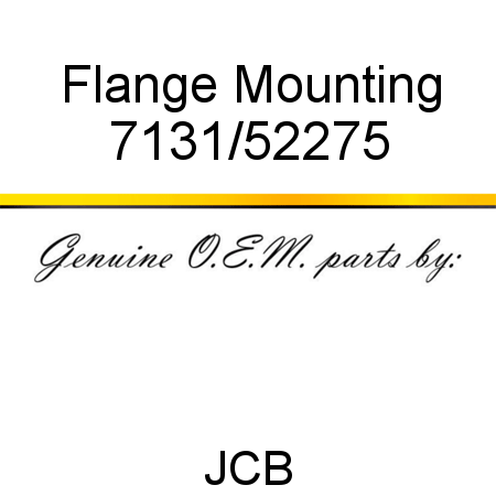 Flange, Mounting 7131/52275