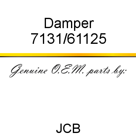 Damper 7131/61125
