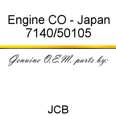 Engine, CO - Japan 7140/50105