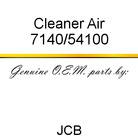Cleaner, Air 7140/54100