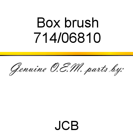 Box, brush 714/06810