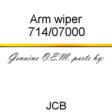Arm, wiper 714/07000