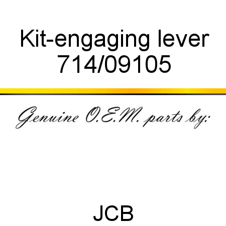 Kit-engaging lever 714/09105