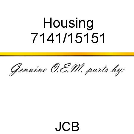 Housing 7141/15151