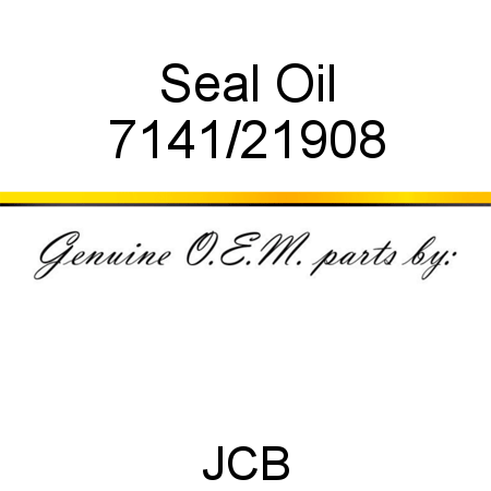 Seal, Oil 7141/21908