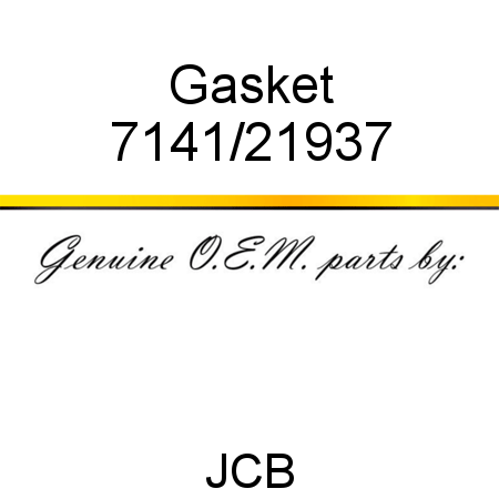 Gasket 7141/21937