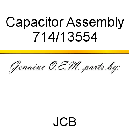 Capacitor, Assembly 714/13554