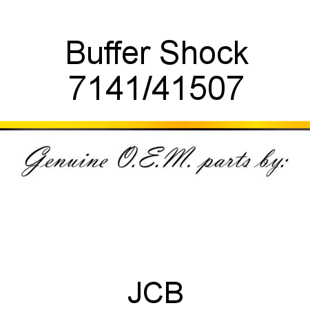 Buffer, Shock 7141/41507