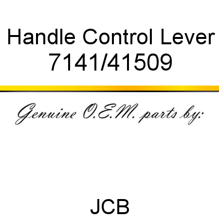 Handle, Control Lever 7141/41509