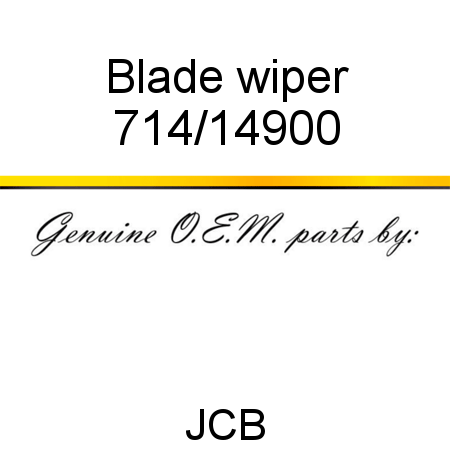 Blade, wiper 714/14900