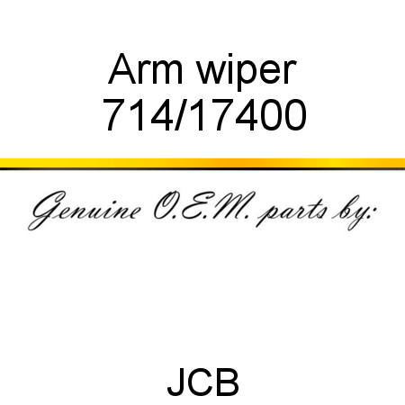 Arm, wiper 714/17400