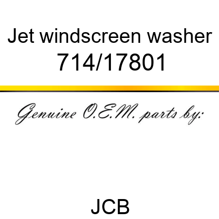 Jet, windscreen washer 714/17801