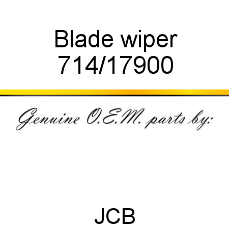 Blade, wiper 714/17900