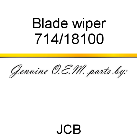 Blade, wiper 714/18100