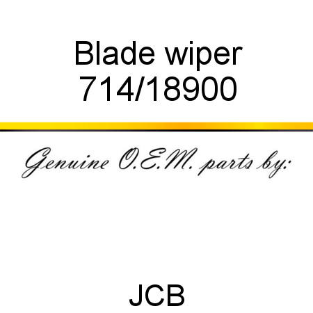 Blade, wiper 714/18900