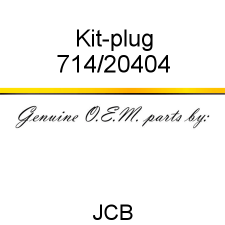 Kit-plug 714/20404