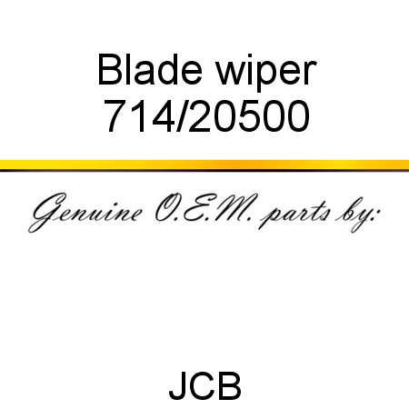 Blade, wiper 714/20500