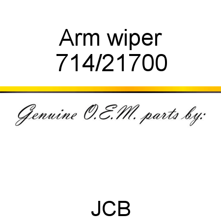 Arm, wiper 714/21700