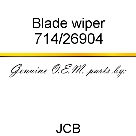 Blade, wiper 714/26904