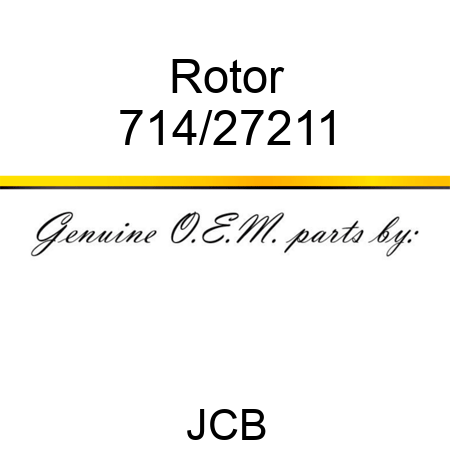 Rotor 714/27211