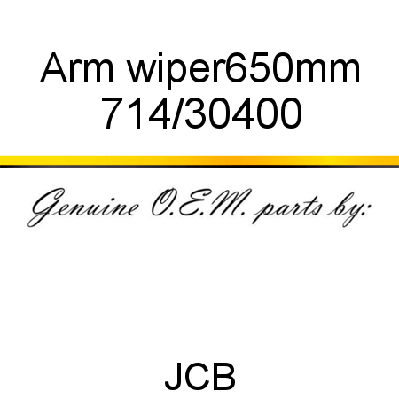 Arm, wiper,650mm 714/30400