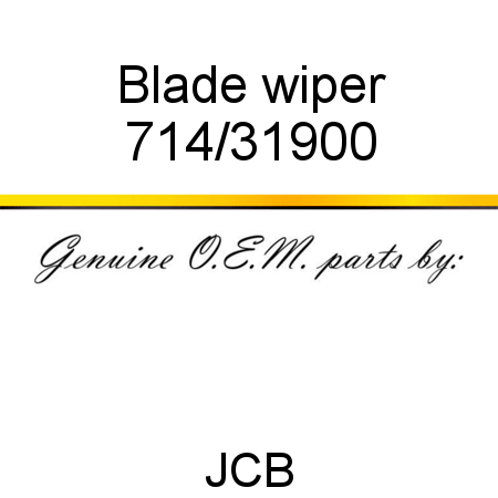Blade, wiper 714/31900