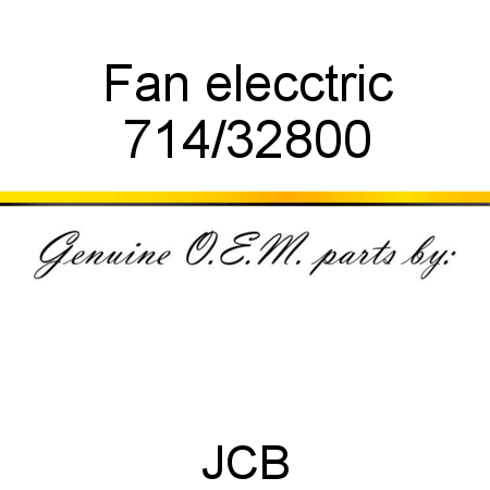 Fan, elecctric 714/32800
