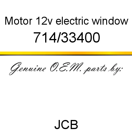 Motor, 12v electric window 714/33400