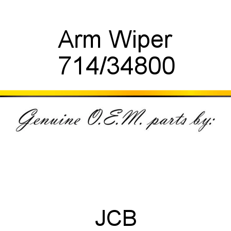 Arm, Wiper 714/34800