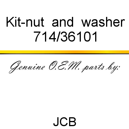 Kit-nut & washer 714/36101