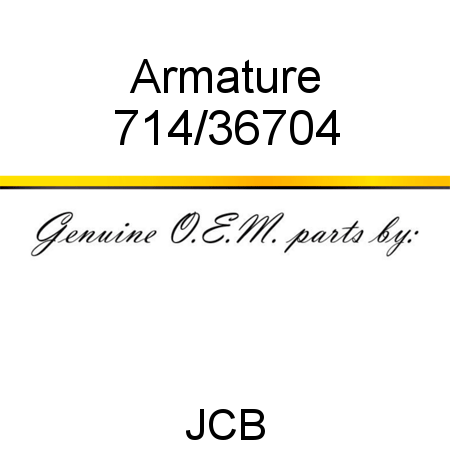 Armature 714/36704