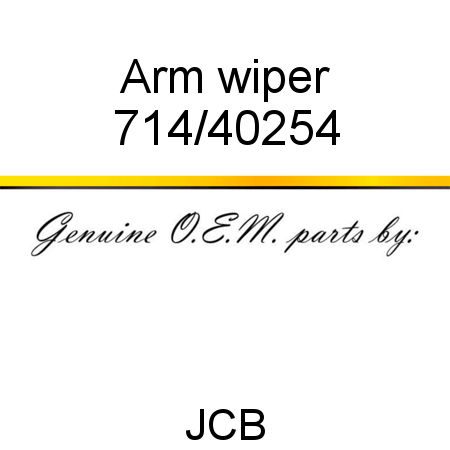 Arm, wiper 714/40254