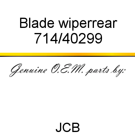 Blade, wiper,rear 714/40299