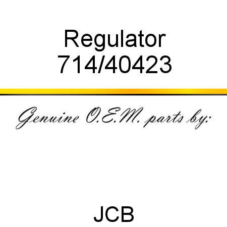 Regulator 714/40423