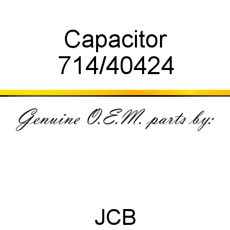 Capacitor 714/40424