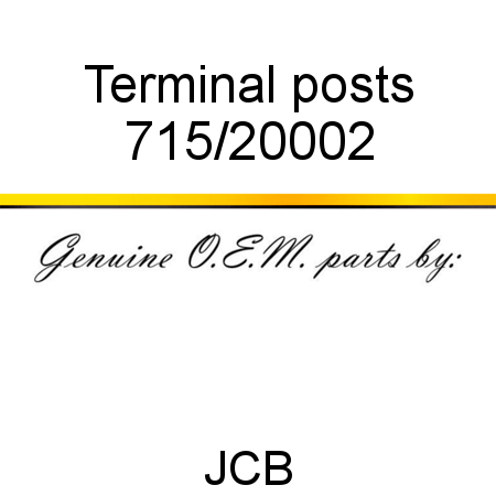 Terminal, posts 715/20002