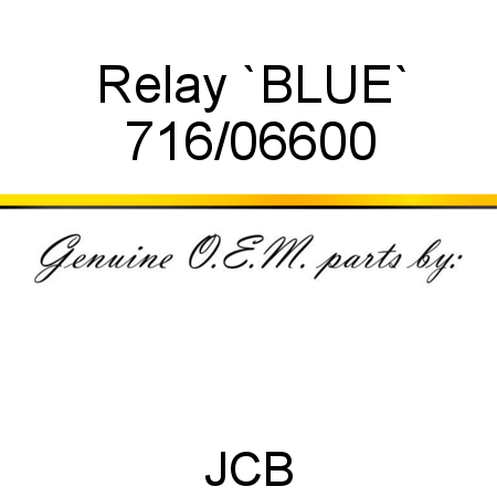 Relay, `BLUE` 716/06600