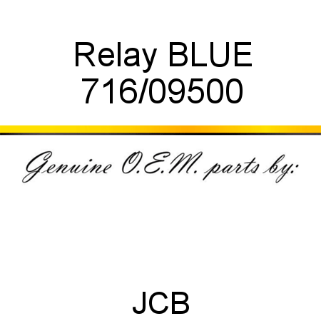 Relay, BLUE 716/09500